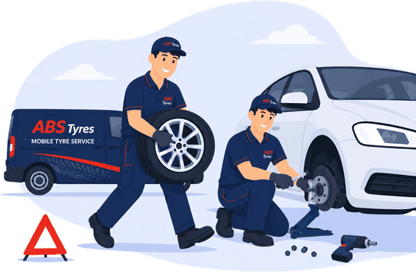 Friendly mechanic with wrench